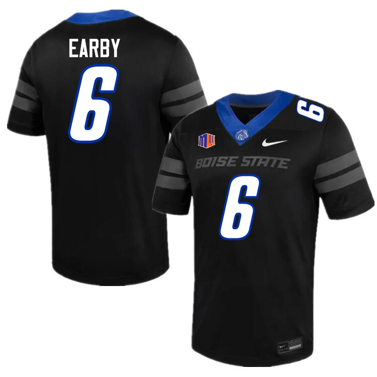 Jeremiah Earby Jersey, Boise State Broncos #6 Jeremiah Earby Football Jersey College Uniforms-Black